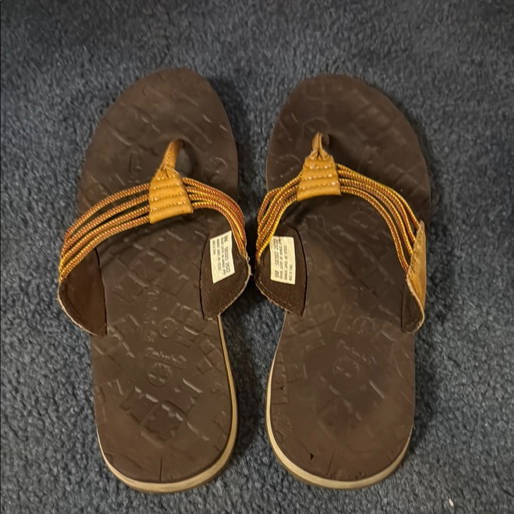 Timberland Brown and Tan Sandals